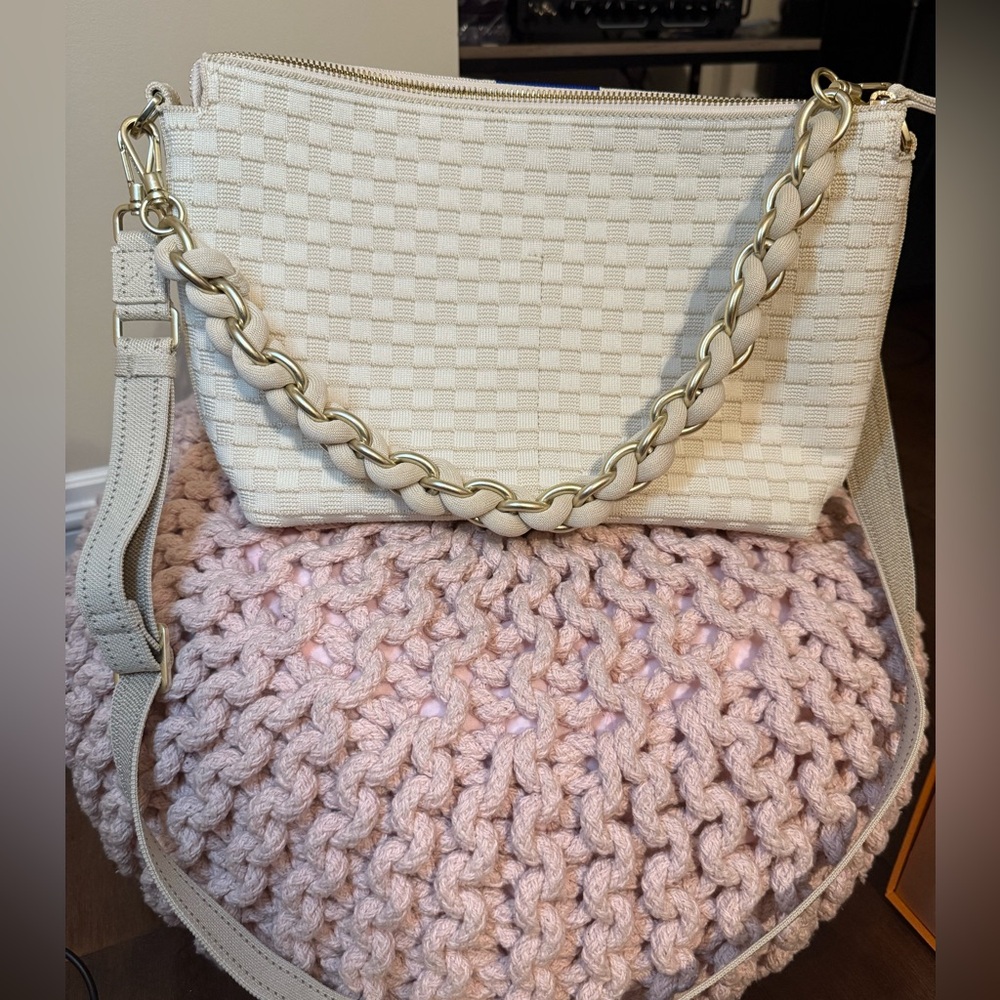 Rothy’s The Daily Crossbody + extra braided shoulder strap